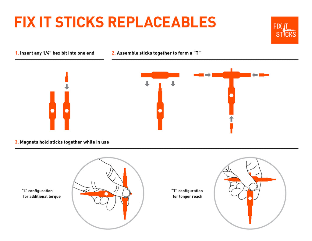 How to use Fix It Sticks Replaceables