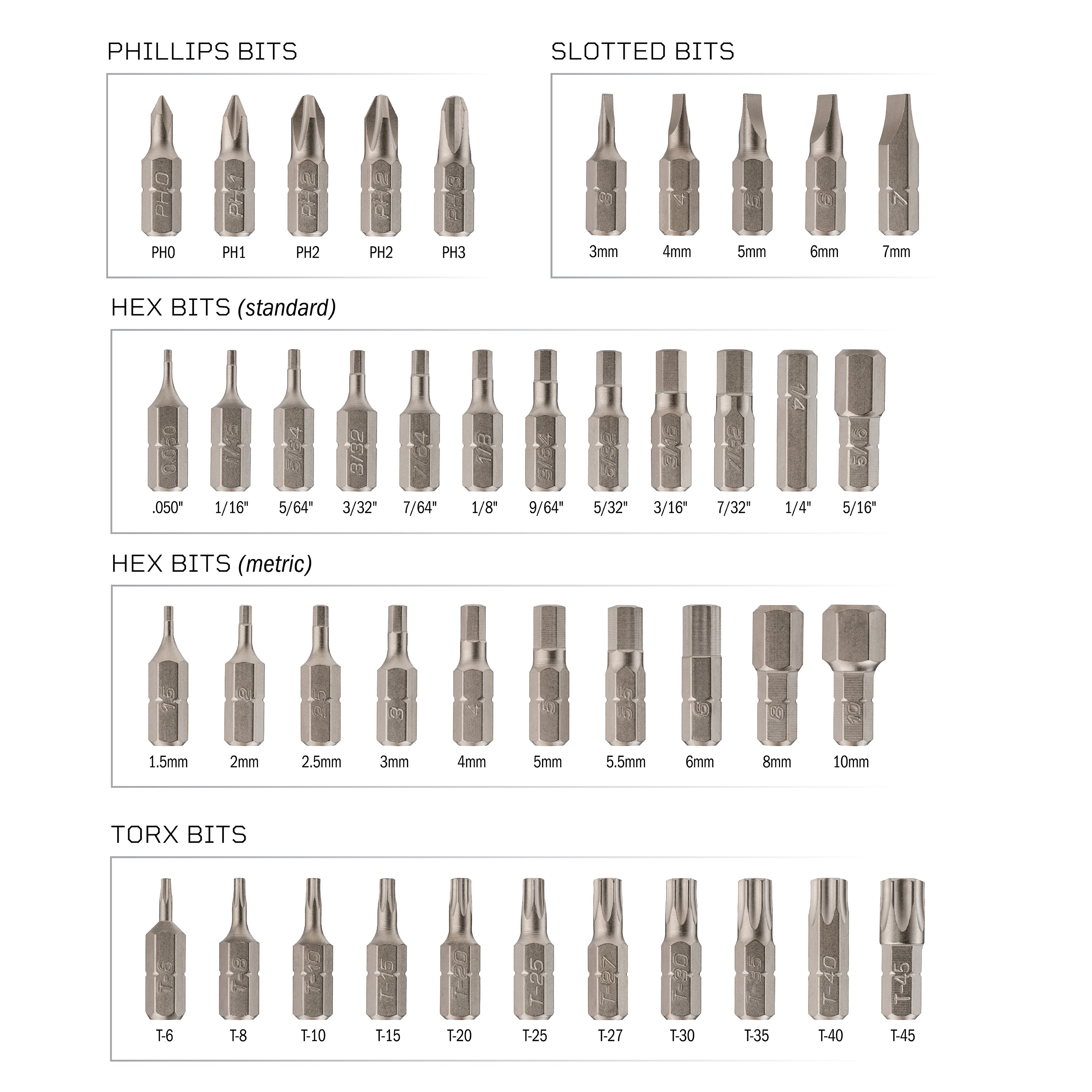 43 piece Benchtop 1/4